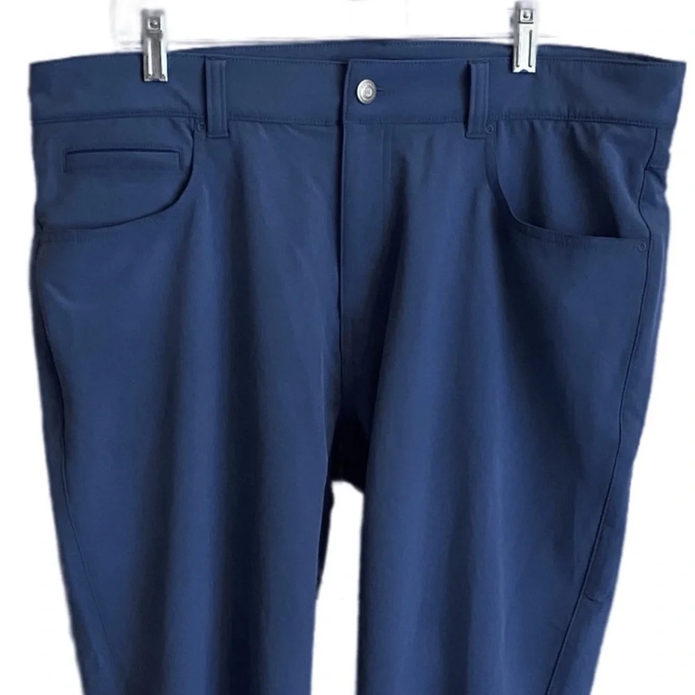 Peter Millar Crown Crafted Performance Golf Pant 5 Pocket Size Medium Blue